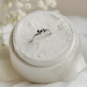 Gold ring with black diamonds CLARA Thumbnail