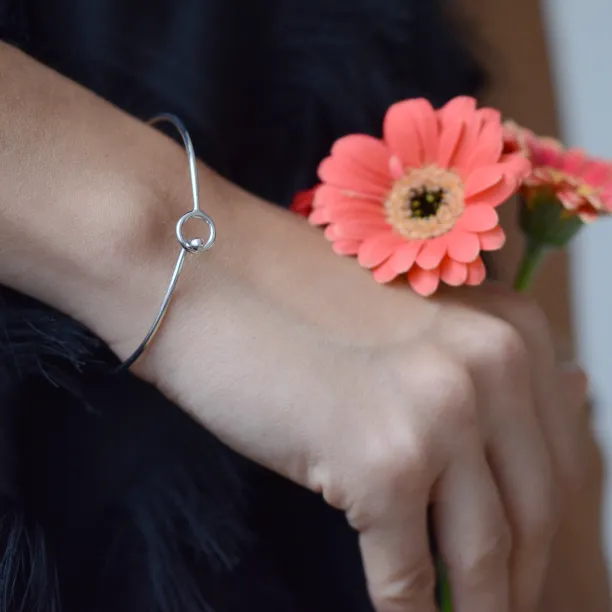 Solid gold open cuff bracelet FARET Image