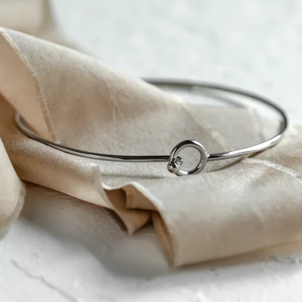 Solid gold open cuff bracelet FARET Image