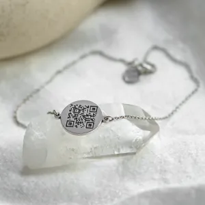 Personalised gold bracelet with QR-code ALEXA Thumbnail