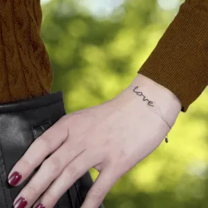 Gold bracelet with custom inscription Hamna Thumbnail