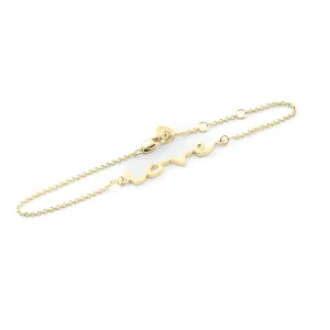 Gold bracelet with custom inscription Hamna Thumbnail