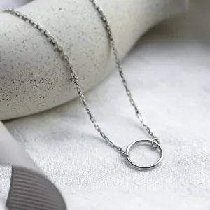 Minimalist gold bracelet with a circle KARME Thumbnail