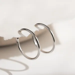 Gold hoop earrings MOZZA Thumbnail