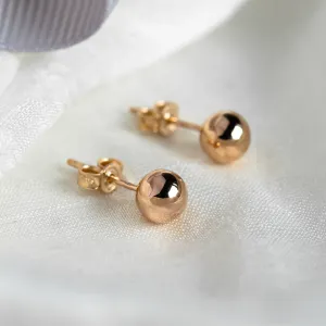Gold ball earrings ALIANO Thumbnail