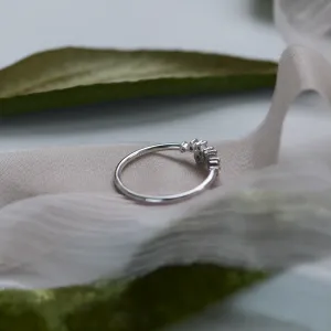 Gold ring with salt and pepper diamonds CLARA Thumbnail