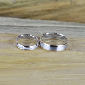 AVRIL combination gold diamond wedding rings Thumbnail