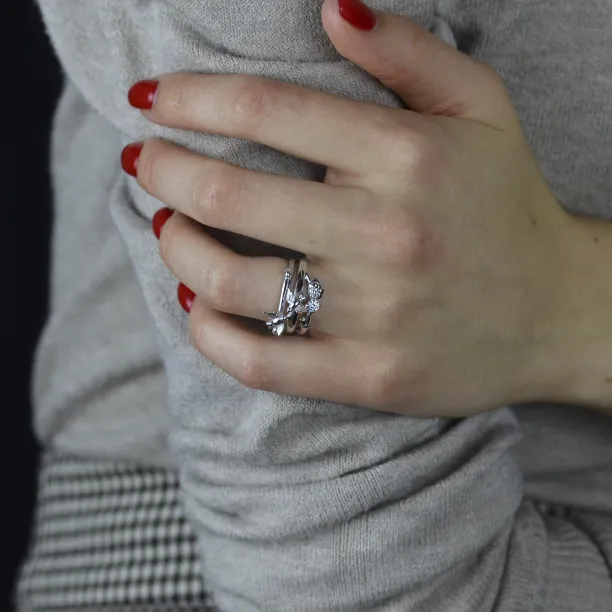 Silver ring with zirkon GINA Image