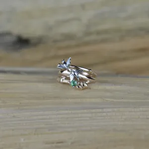 Gold ring with emerald GINA Thumbnail