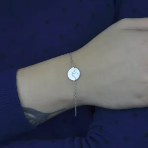 Gold bracelet with a diamond CANDICE Thumbnail