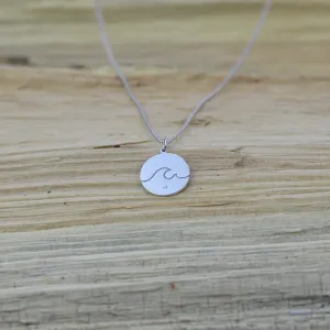 Gold pendant with a diamond SURF Thumbnail