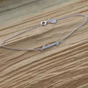 Personalised silver bracelet with name BEA Thumbnail