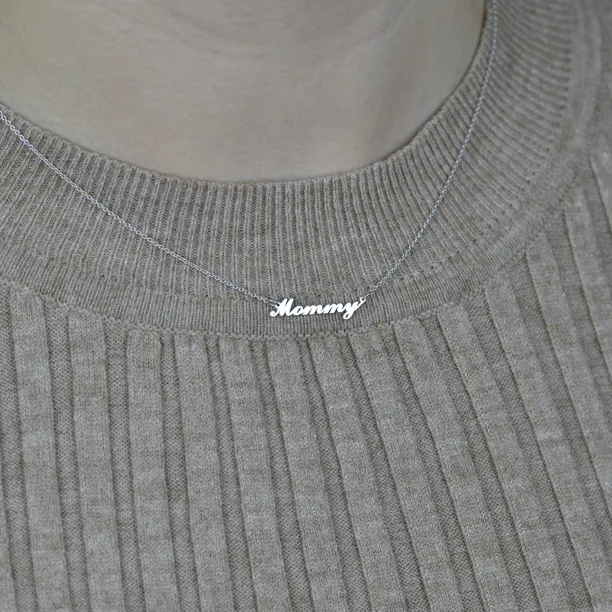 Silver necklace mommy ROSY Image