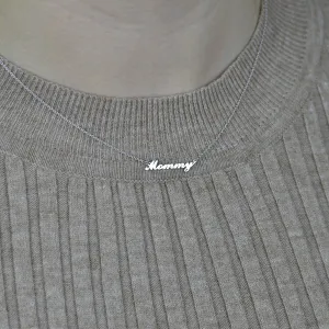 Silver necklace mommy ROSY Thumbnail