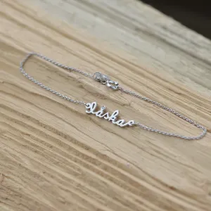 Silver bracelet with diamond TRISH Thumbnail