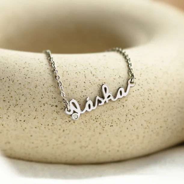 Silver bracelet with diamond TRISH Image