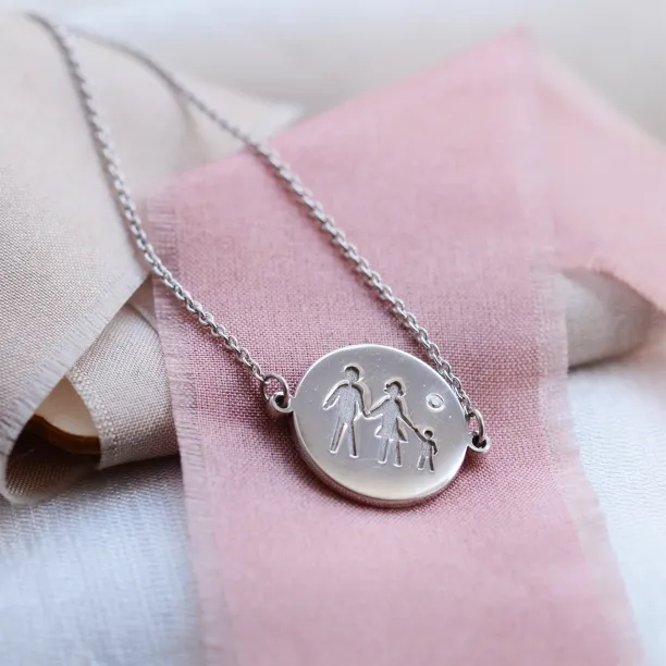 Gold engraved bracelet with a diamond ZERA Image