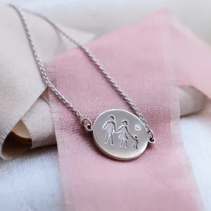 Gold engraved bracelet with a diamond ZERA Thumbnail