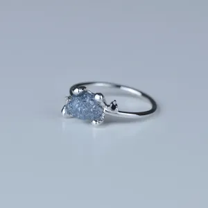 Gold ring with raw diamond TRACY Thumbnail