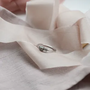 NANCY gold ring with salt and pepper diamond 0.32ct Thumbnail