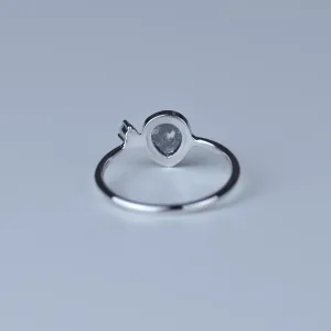 MICHELLE gold ring with salt and pepper diamond 0.6ct Thumbnail