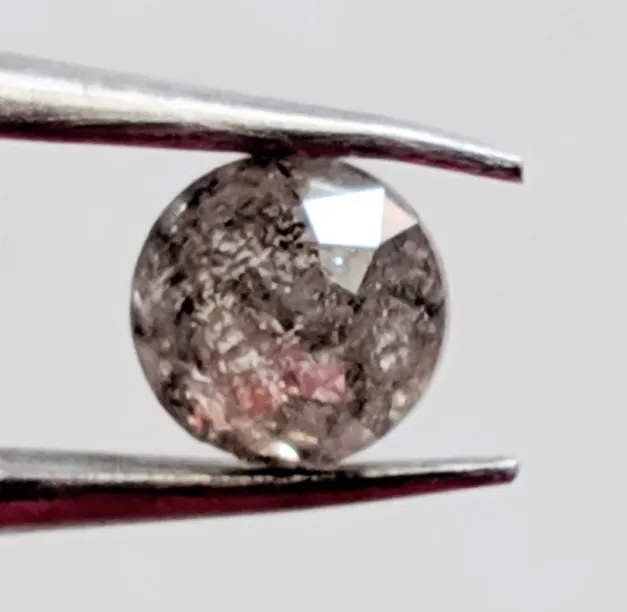 LAUREN gold ring with salt and pepper diamond 0.45ct Image