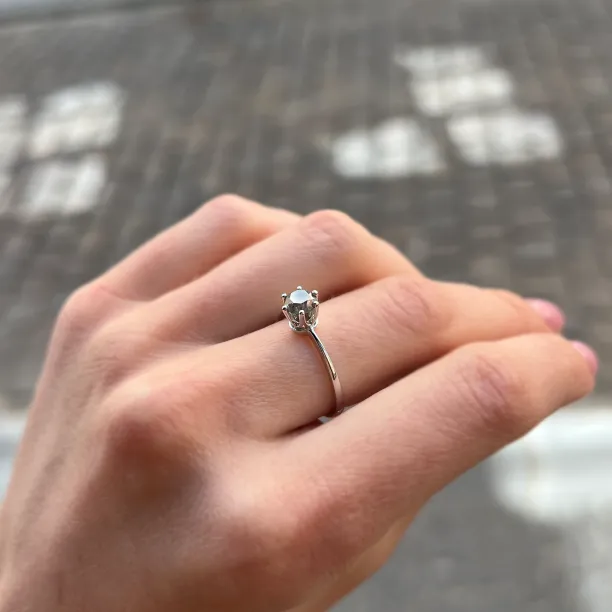 ELLERY salt and pepper diamond ring 0.5ct  Image