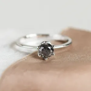 ELLERY salt and pepper diamond ring 0.5ct  Thumbnail