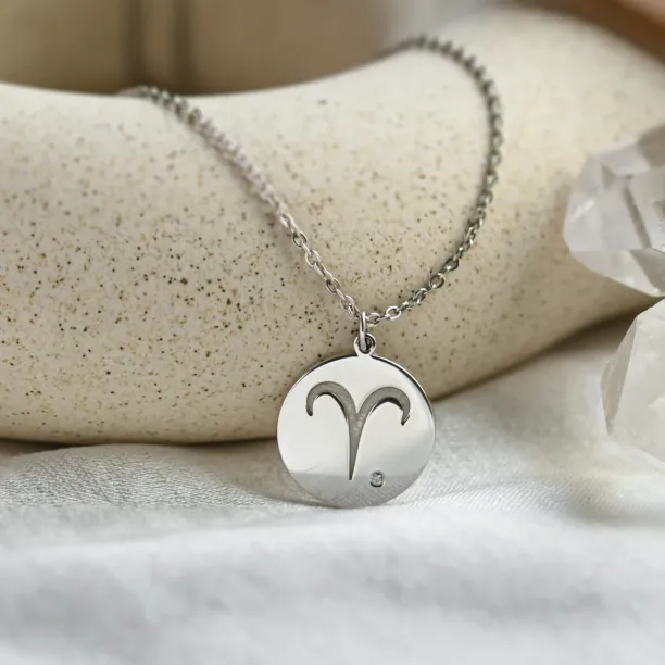 Diamond pendant with a sign of zodiac ZODI Image