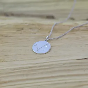 Silver pendant with a zodiac constellation and diamond ZODIAC Thumbnail