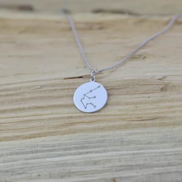 Silver pendant with a zodiac constellation ZODIAC Image