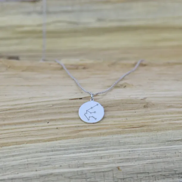 Silver pendant with a zodiac constellation ZODIAC Image