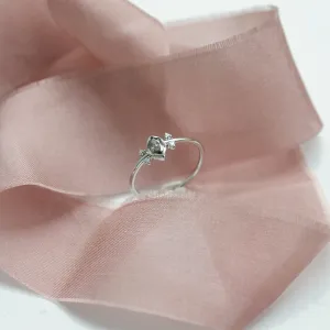 SABI gold ring with salt and pepper diamond 0.2ct Thumbnail