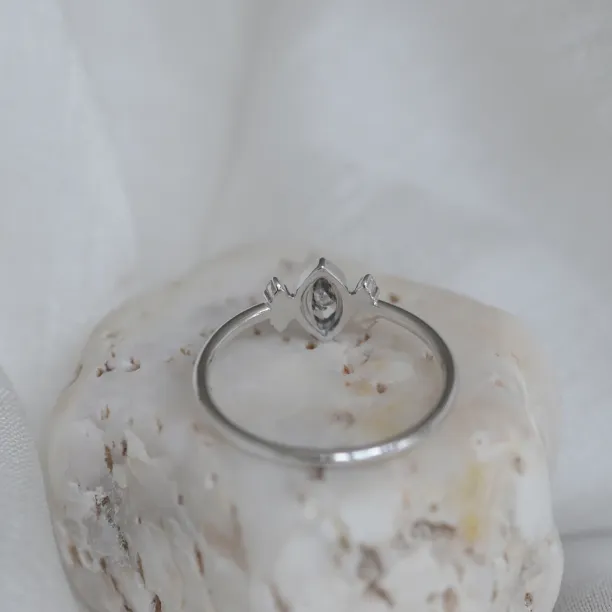 SABI gold ring with salt and pepper diamond 0.2ct Image