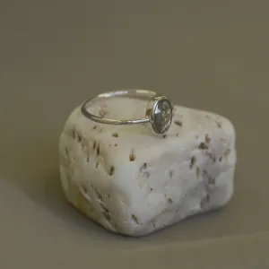 BONNIE gold ring with salt and pepper diamond  Thumbnail