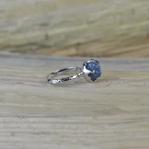 Gold ring with raw diamond HOPE Thumbnail