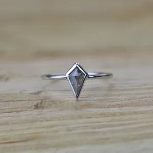 CHRIS gold ring with salt and pepper diamond Thumbnail