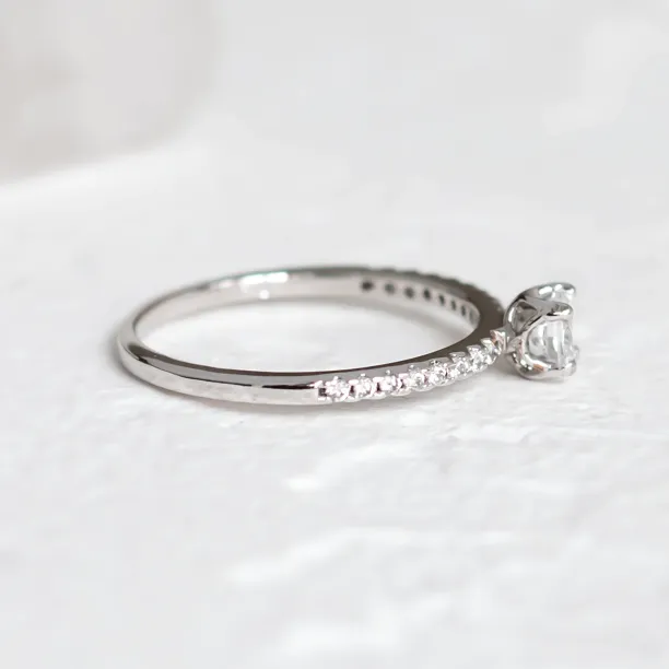 KATVI platinum diamonds engagement ring Image