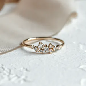 Diamond cluster ring CLARA Thumbnail