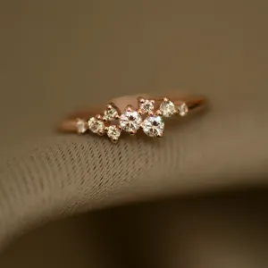 Diamond cluster ring CLARA Thumbnail