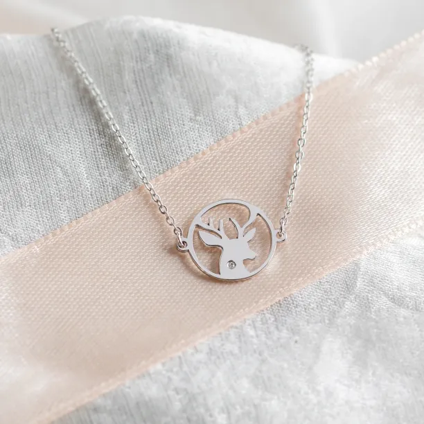 APRIL Silver bracelet with a diamond Image