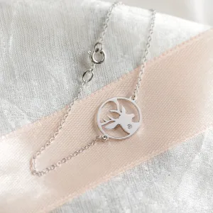 APRIL golden  bracelet with a diamond Thumbnail