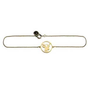 APRIL golden  bracelet with a diamond Thumbnail