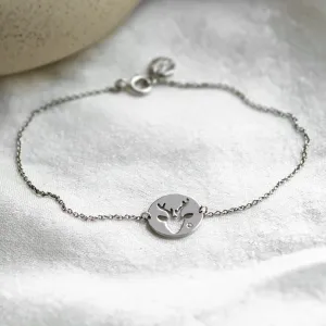 JILL golden  bracelet with a diamond Thumbnail