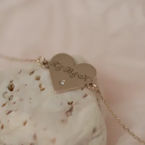 VICKY golden bracelet with a diamond Thumbnail