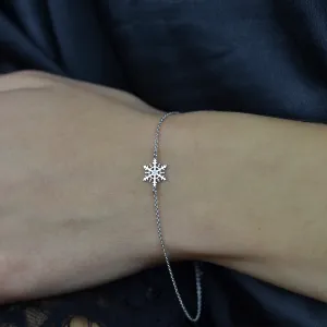 CORA silver bracelet with a diamond Thumbnail