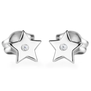 EMILY Silver earrings with a diamond Thumbnail