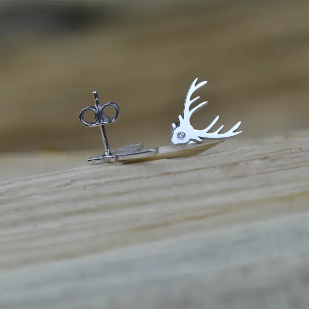 LOIS Silver earrings with a diamond Image