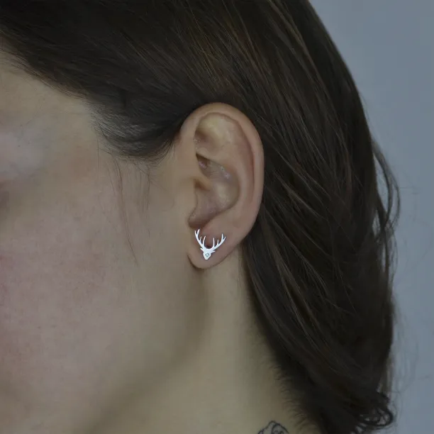 LOIS Gold earrings with a diamond Image