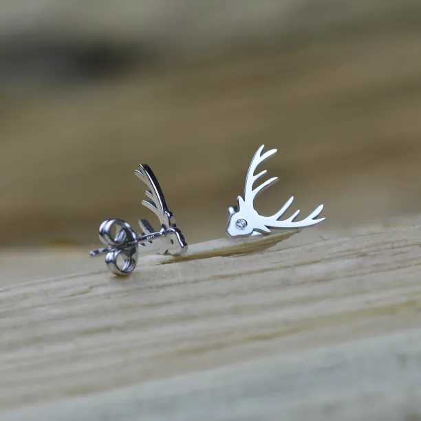 LOIS Gold earrings with a diamond Image